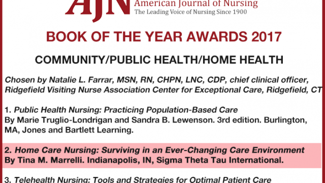 2017 Book of the Year Awards – Home Care Nursing: Surviving in an Ever-Changing Care Environment